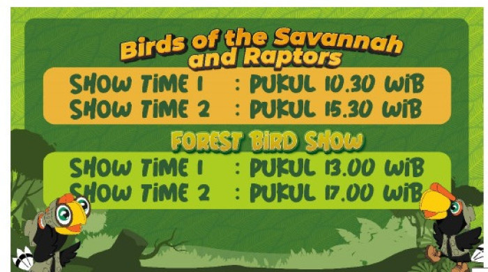 Aviary Park Indonesia Regular Monday & Friday Fun