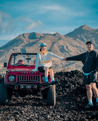 Batur Volcano jeep Sunset, Tirta Empul Temple & Rice Terrace Tour