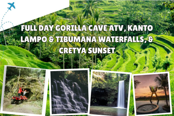 Full Day Gorilla Cave ATV, Kanto Lampo & Tibumana Waterfalls, & Cretya Sunset