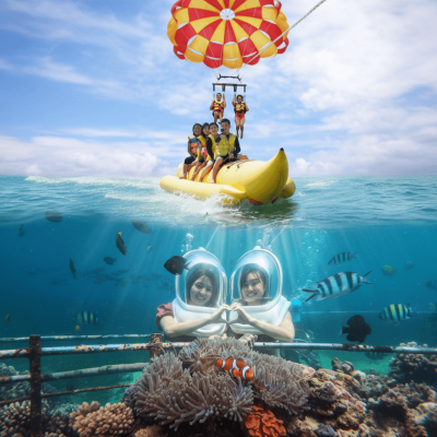 Package 3 (Parasailing Adventure, Banana, Sea Walker)