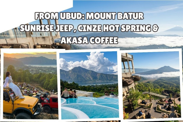 Private From Ubud: Mount Batur Sunrise Jeep, Cinze Hot Spring & Akasa Coffee
