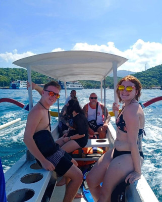 Snorkeling at Padangbai Sharing Boat