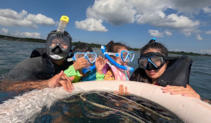 Snorkeling Privat Manta Bay, Crystalbay,Manggrove Point